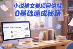 小说推文类项目讲解，0 基础速成秘籍