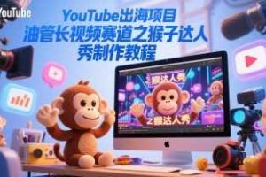 YouTube出海项目，油管长视频赛道之猴子达人秀制作教程
