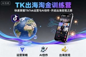 TK出海淘金训练营，助你快速掌握TikTok运营与AI创作，开启出海变现之路