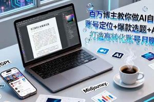 （16131期）百万博主教你做AI自媒体：账号定位+爆款选题+AI创作 打造高转化账号月赚5w