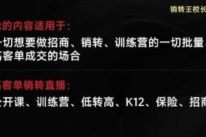 销转王校长合集，销转课，把公开课做成印钞机，送王校长印钞机课