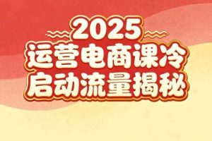 2025小红书运营电商课：新手实战＋冷启动＋流量揭秘