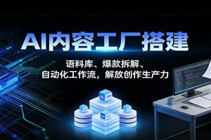 AI内容工厂搭建:语料库、爆款拆解、自动化工作流,解放创作生产力