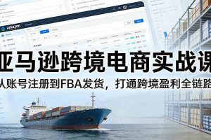 亚马逊跨境电商实战课:从账号注册到FBA发货,打通跨境盈利全链路