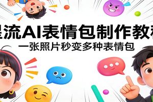 星流AI表情包制作教程:一张照片秒变多种表情包