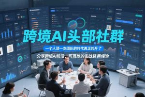 跨境AI头部社群，一个人顶一支团队的时代真正的开始了，分享跨境AI前沿，可落地的实战经验（更新3月23日）