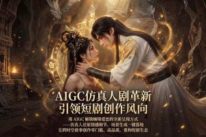 （18199期）AIGC 仿真人短剧创作革新，解锁仙侠爱恋全新呈现，一键出高质场景，零门槛打造爆款剧集
