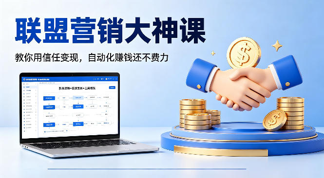 联盟营销大神课，教你用信任变现，自动化賺钱还不费力【原创双语字幕】