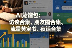 AI蒸馏包:访谈合集、朋友圈合集、流量黄宝书、夜话合集【文档】