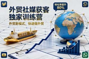 外贸社媒获客独家训练营,外贸新模式,快速做外贸(更新26年4月)