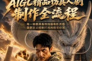 AIGC精品仿真人剧豢龙人全流程制作解析2026,国风仿真人创作+打斗剧情+人设编排,一站式AI短剧入门