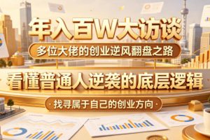 (18894期)7周年直播回放!普通人如何从零年入百万?拆解大厂、草根、实体多赛道创业变现玩法