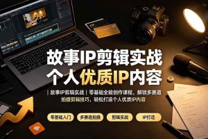 (19550期)故事IP剪辑实战|零基础全能创作课程,解锁多赛道拍摄剪辑技巧,轻松打造个人优质IP内容