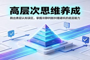 高层次思维养成:跳出表层认知误区,掌握冷静判断纠错避坑的底层能力
